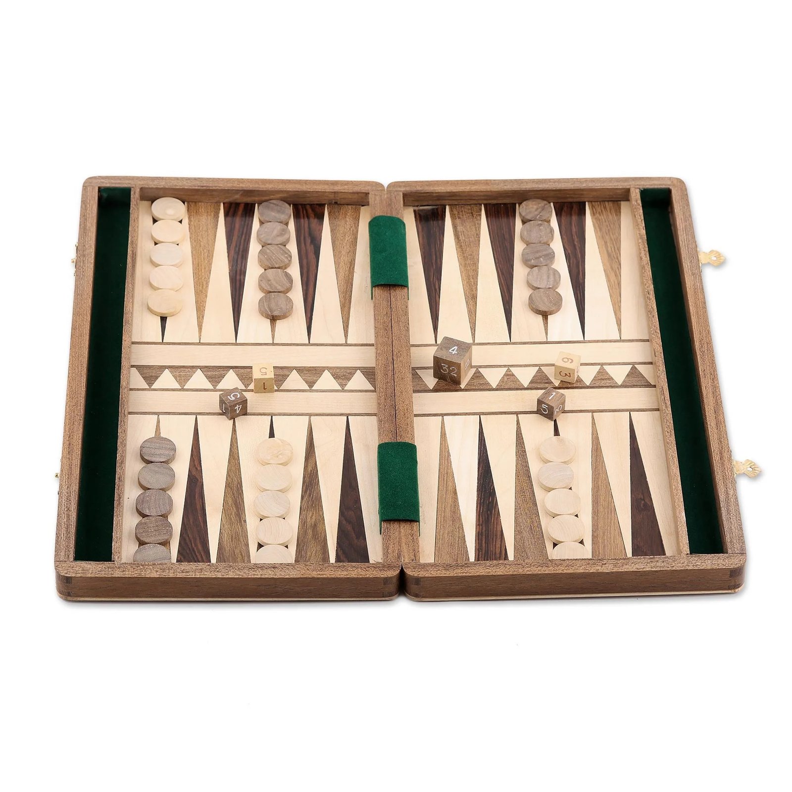 Handcrafted Acasia wood backgammon set- Elegant & Timeless - Image 3