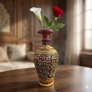 Hand Painted Marble vase