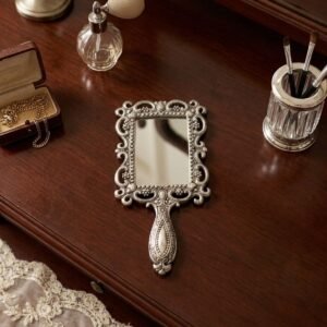 Vintage Style Handheld Decorative Mirror