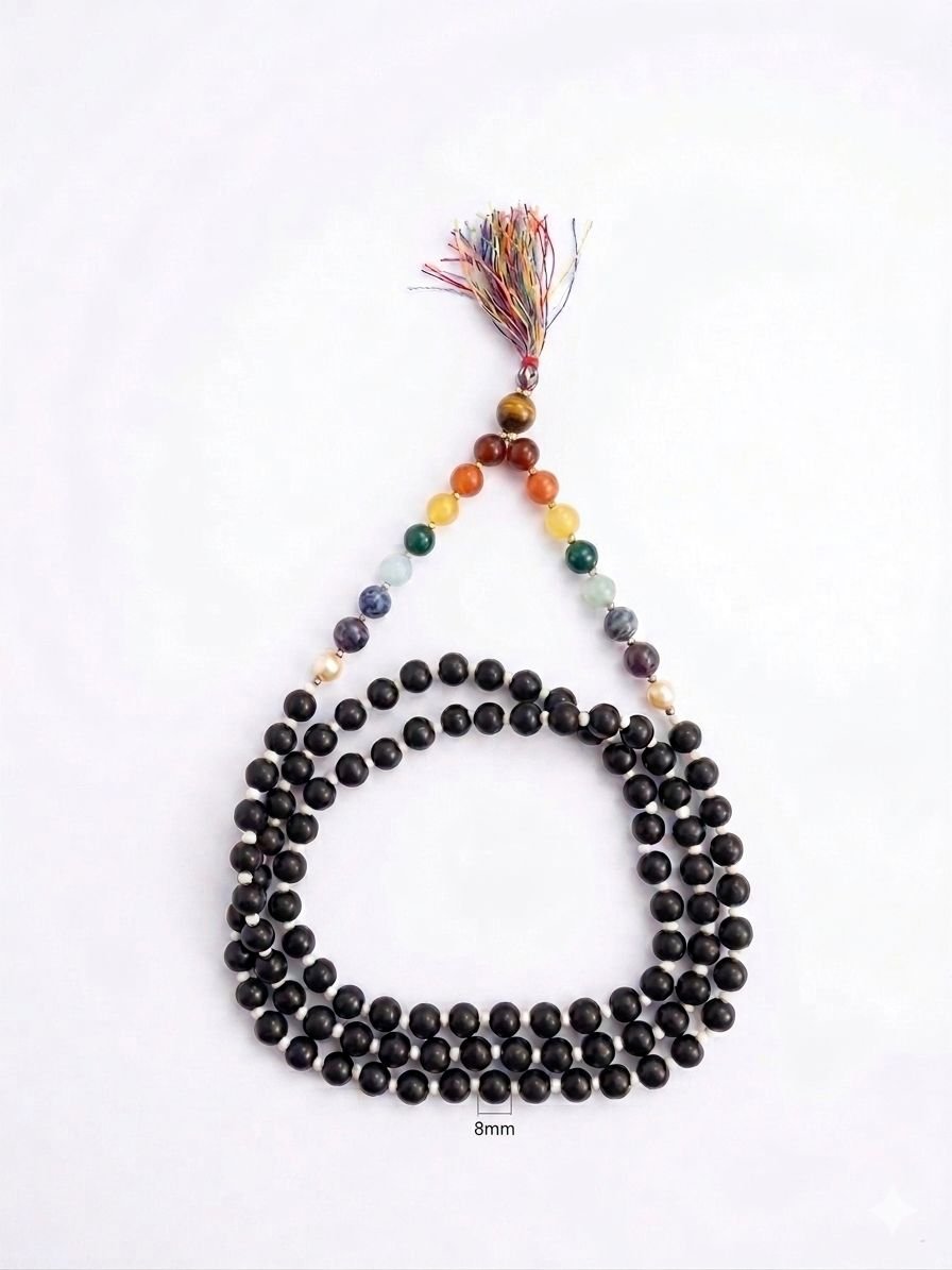 108 Beads Ebony wood Jaap Mala - Image 4