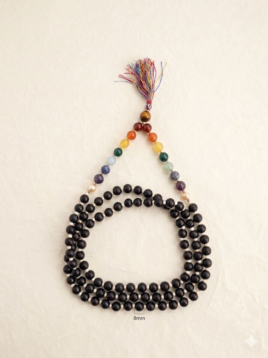 108 Beads Ebony wood Jaap Mala
