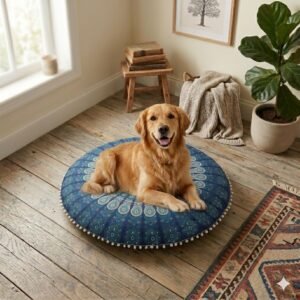 Mandala Print Floor Pillow Cover